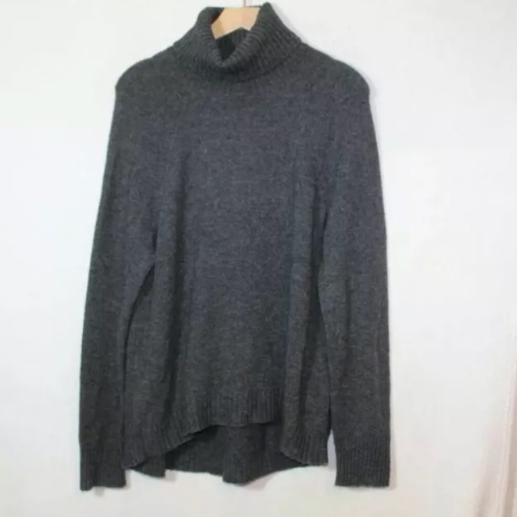 J.crew dark gray turtleneck sweater oversized - Picture 2 of 11
